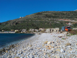 Schlafplatz in Griechenland am Meer