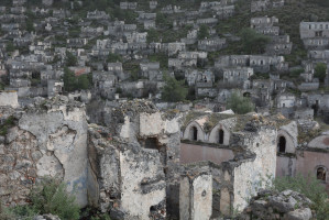 verfallene Wohnhäuser in Kayaköy