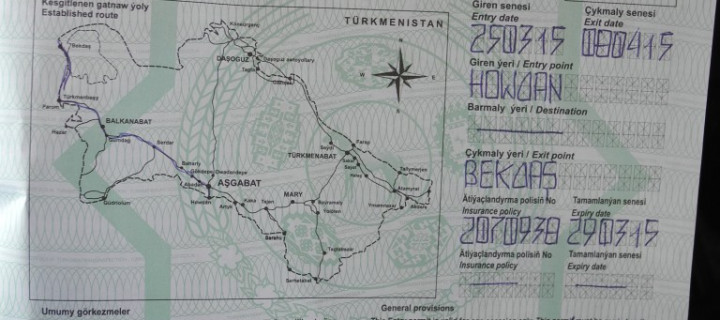 Einreise und Durchreise Turkmenistan